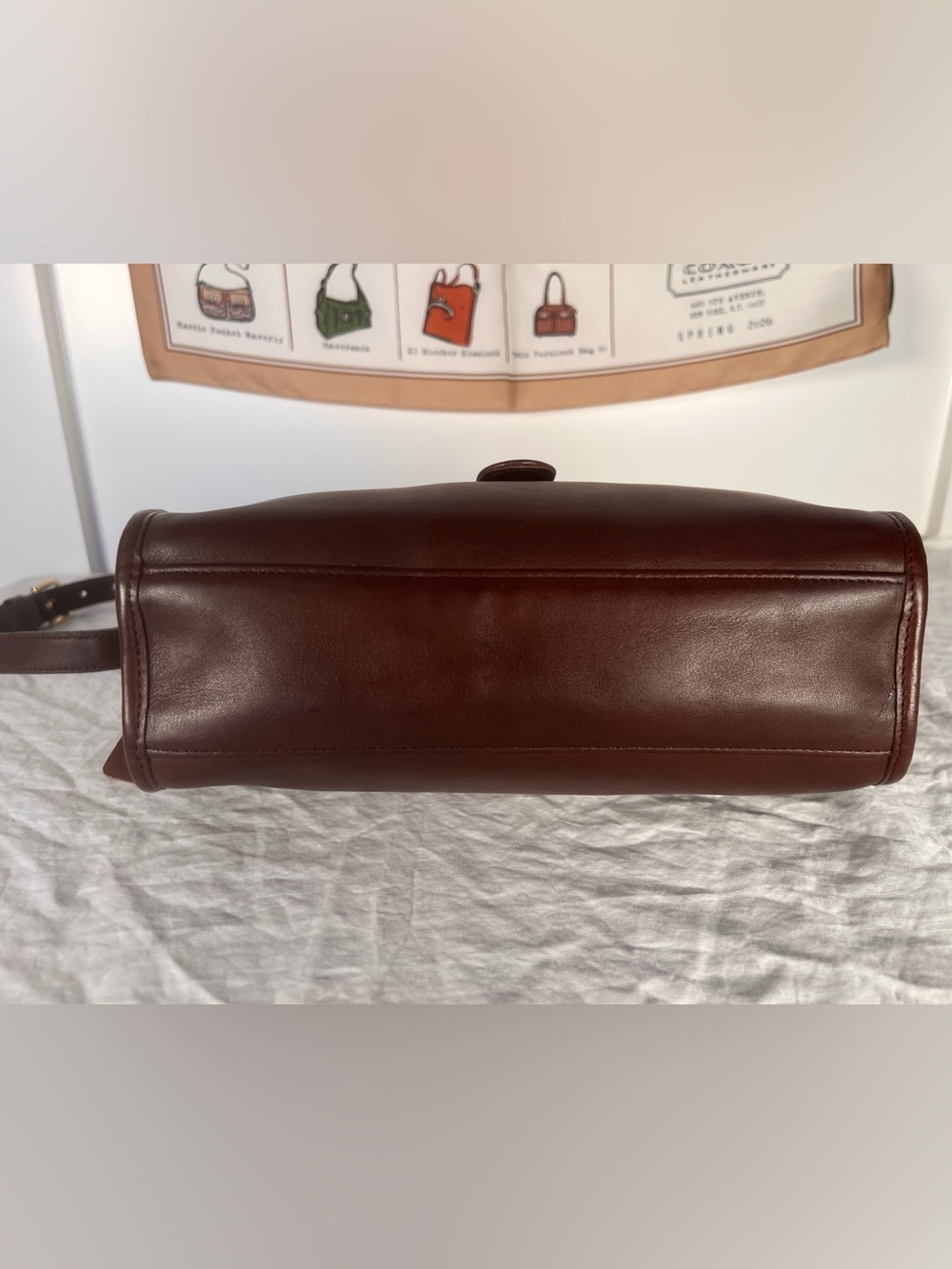Vintage Coach Brighton Bag 9895 Mahogany Glove Tanned Leather - Picture 6 of 15